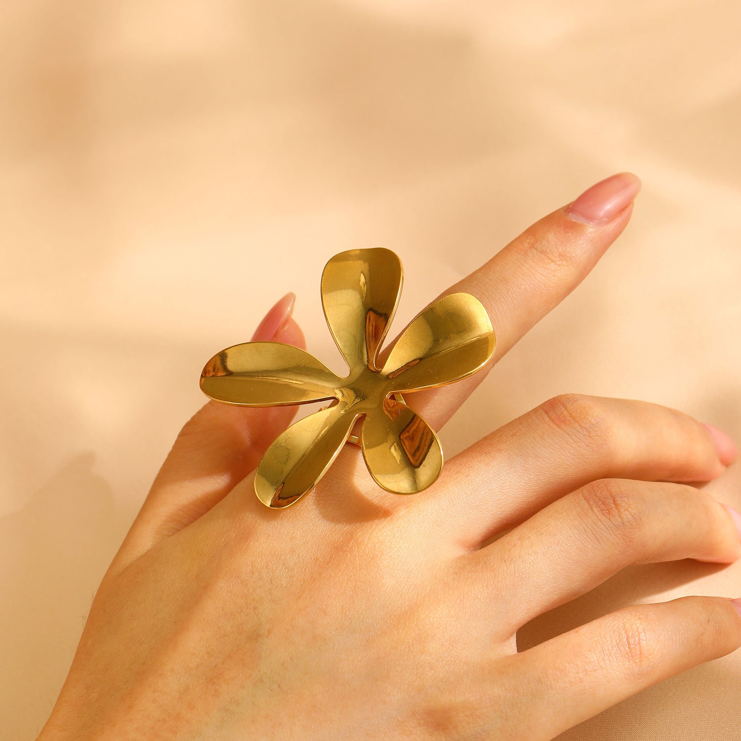 Wholesale Vintage glossy texture ring